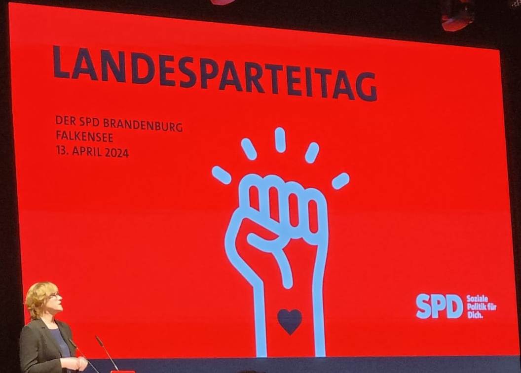 Landesparteitag der SPD Brandenburg in Falkensee